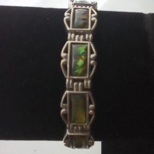 Vintage Jewelry - Vintage Abalone Link Bracelet. Beautiful Vintage Jewelry - Vintage Abalone Link Bracelet. Beautiful